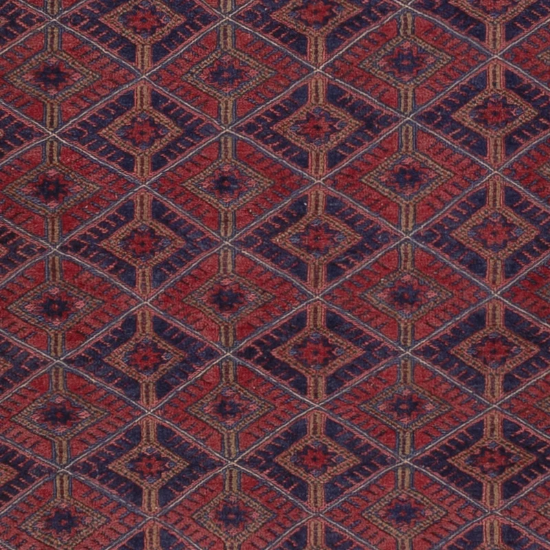Kelim Afghan Teppich 159x195cm - dunkelrot