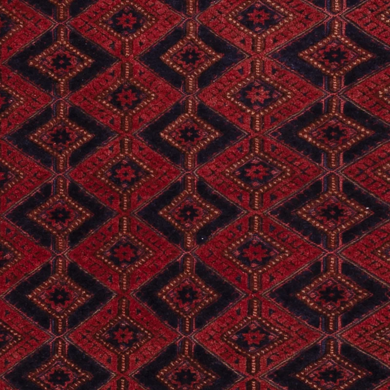Kelim Afghan Teppich 155x203cm - dunkelrot