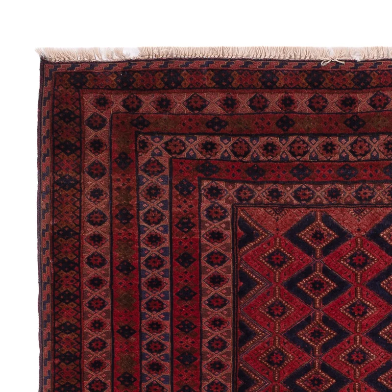 Kelim Afghan Teppich 155x203cm - dunkelrot