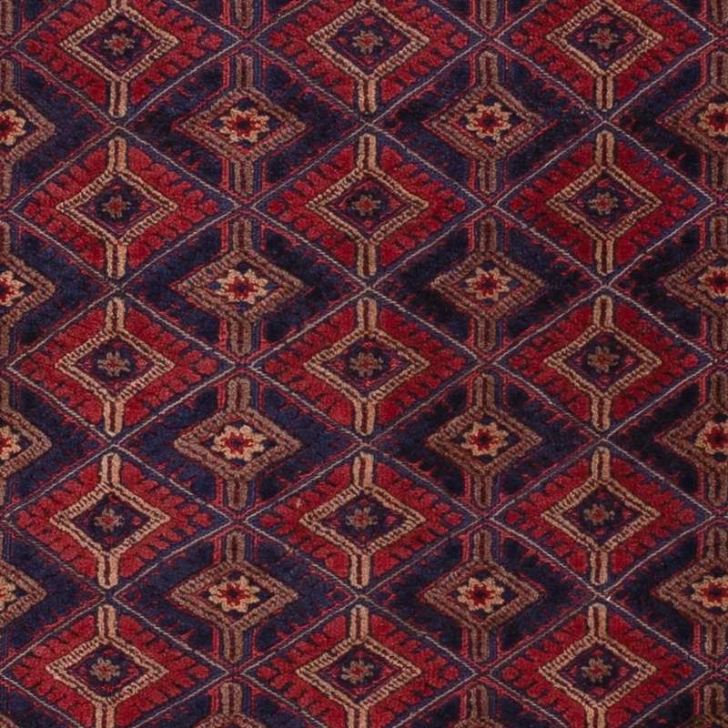 Kelim Afghan Teppich 160x200cm - dunkelrot