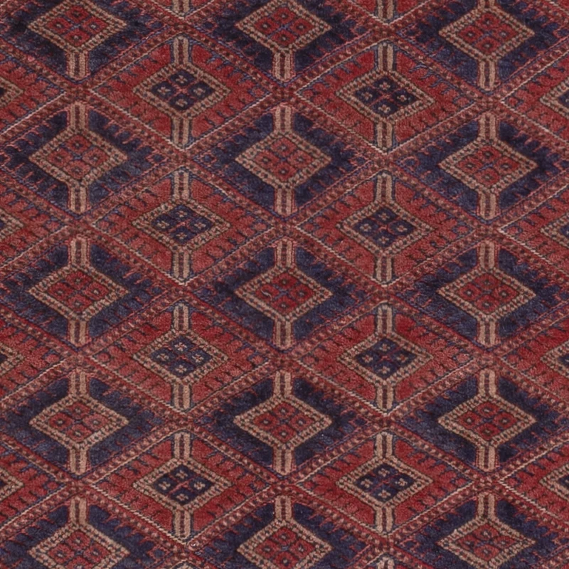 Kelim Afghan Teppich 157x203cm - dunkelrot