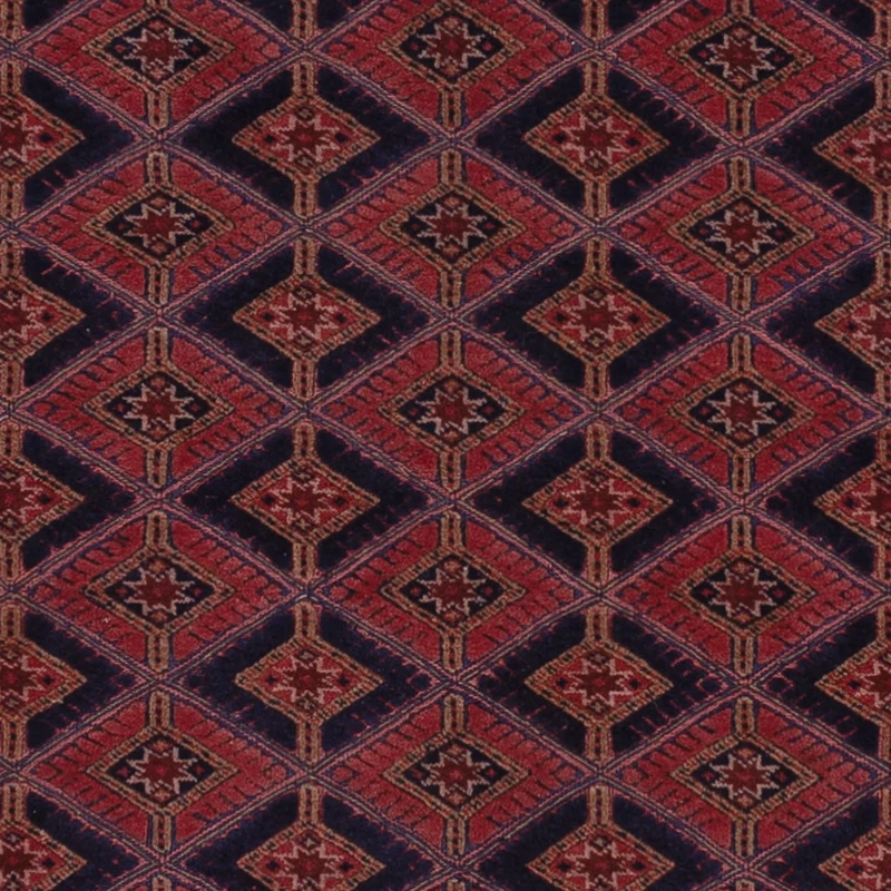 Kelim Afghan Teppich 155x202cm - dunkelrot