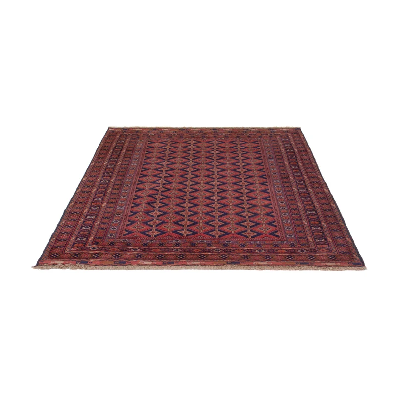 Kelim Afghan Teppich 155x202cm - dunkelrot