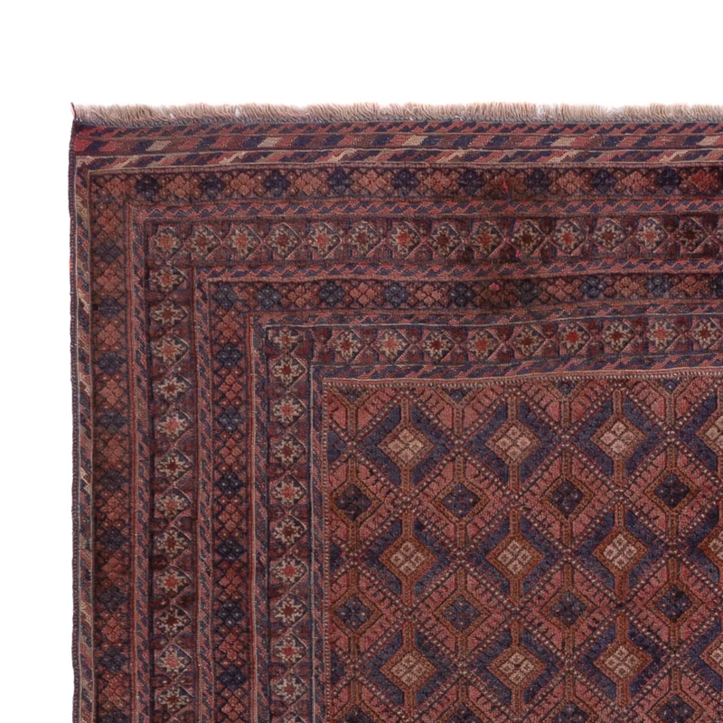 Kelim Afghan Teppich 152x204cm - dunkelrot