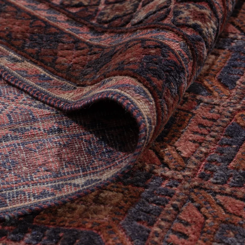 Kelim Afghan Teppich 152x204cm - dunkelrot