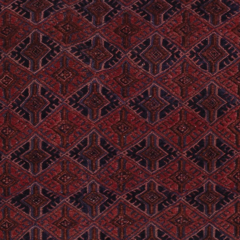 Kelim Afghan Teppich 160x195cm - dunkelrot