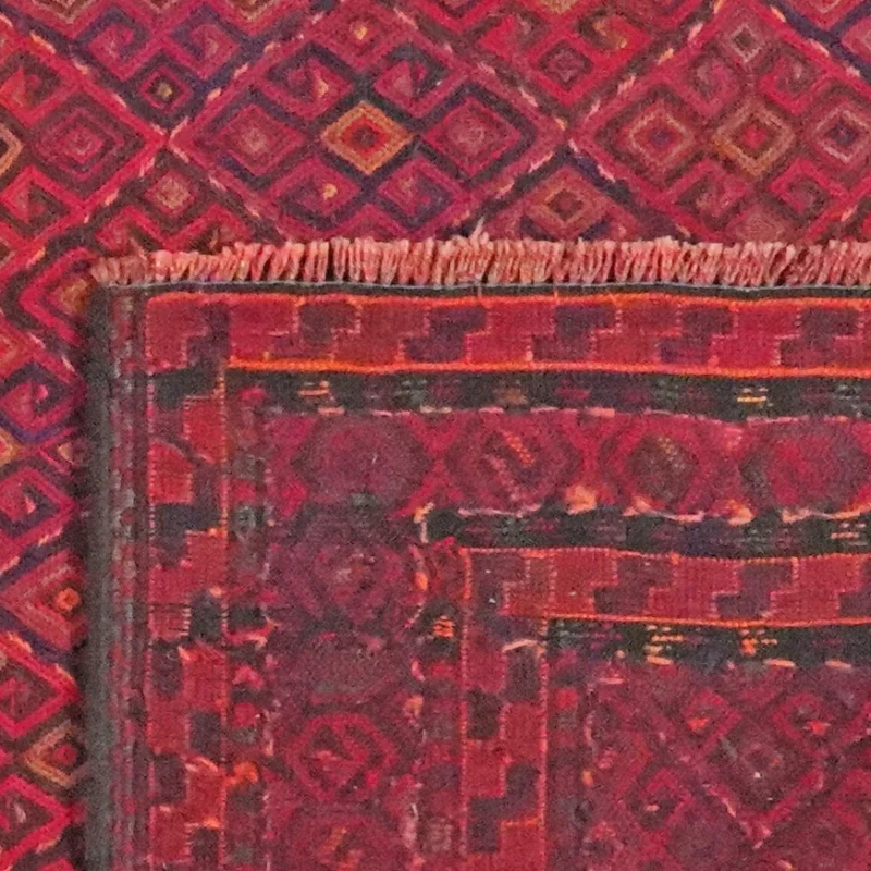 Kelim Kordi Old · Handgewebt – Bunt, 370x173 cm
