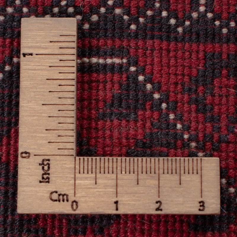 Läufer Afghan - 82 x 300 cm - dunkelrot