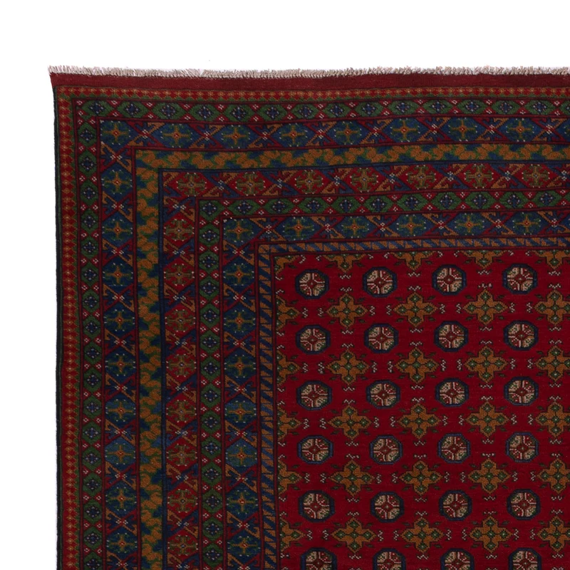 Afghan Teppich - Filpa - 248 x 348 cm - dunkelrot