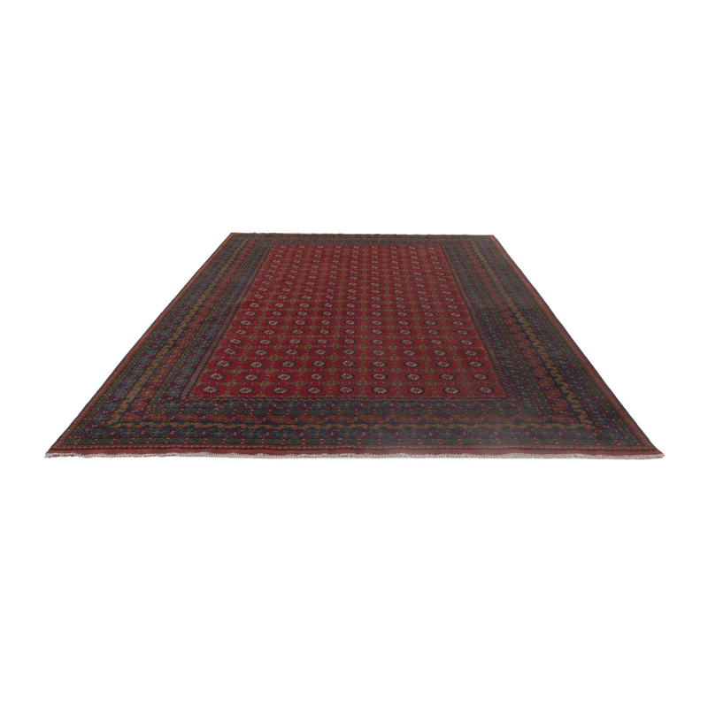 Afghan Teppich - Filpa - 248 x 348 cm - dunkelrot