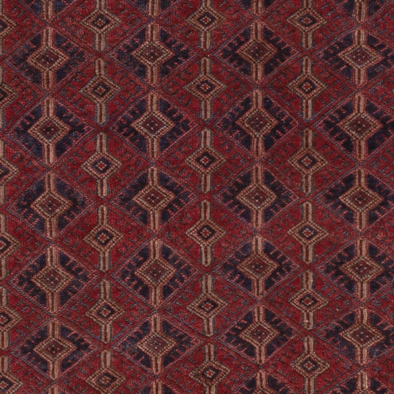 Kelim Afghan Teppich 145x205cm - dunkelrot