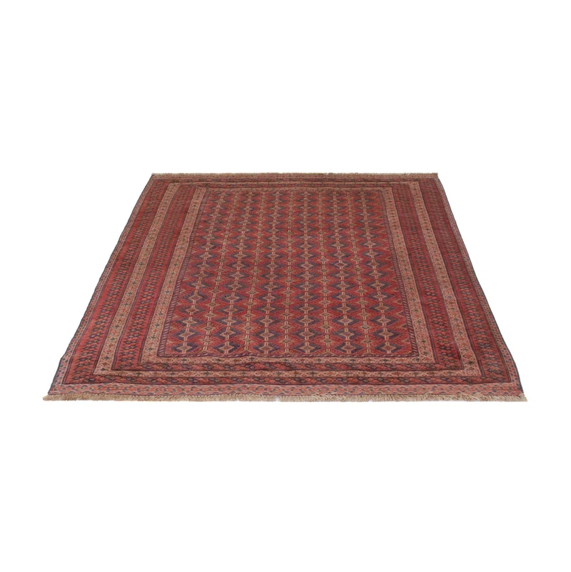 Kelim Afghan Teppich 145x205cm - dunkelrot