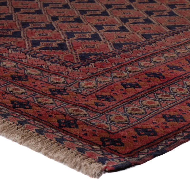 Kelim Afghan Teppich 160x185cm - dunkelrot
