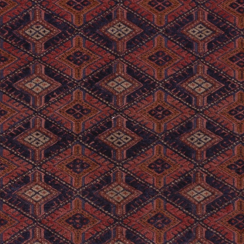 Kelim Afghan Teppich 145x206cm - dunkelrot
