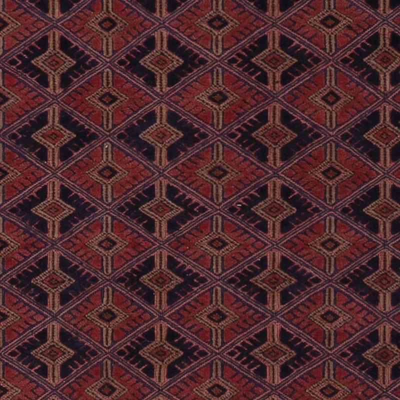 Kelim Afghan Teppich 155x193cm - dunkelrot