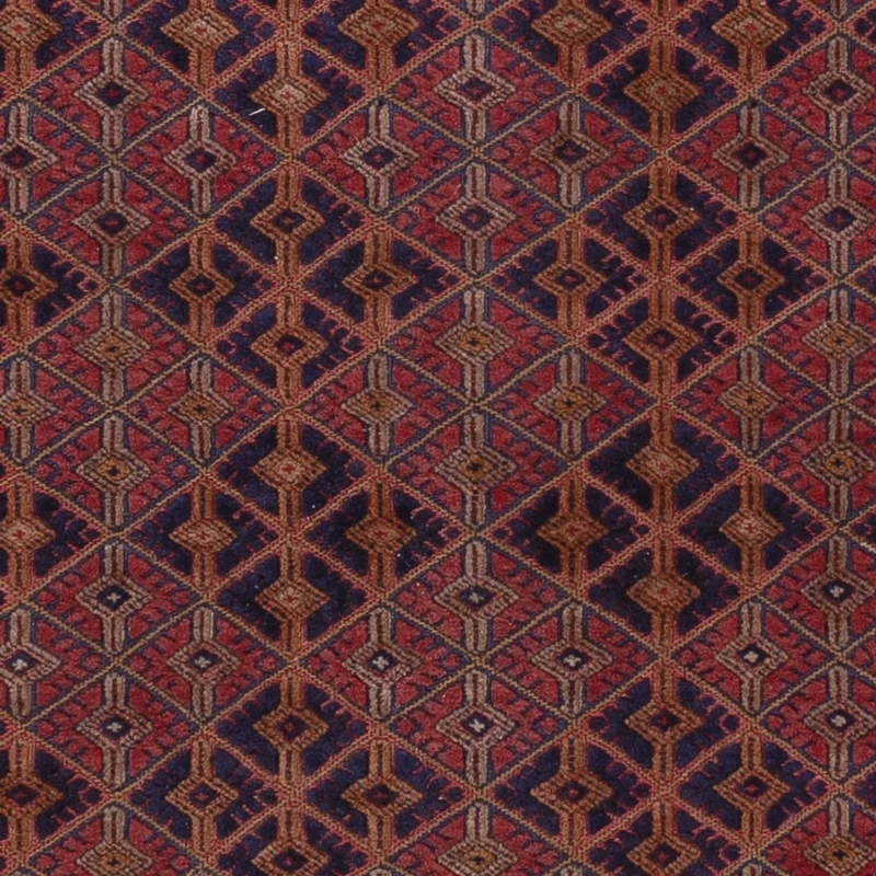 Kelim Afghan Teppich 148x196cm - dunkelrot