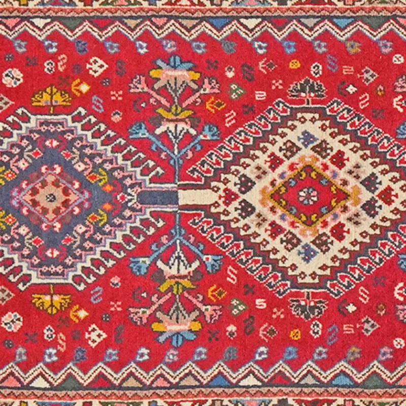 Yalameh · Handgeknüpft – Rot, 294x79 cm