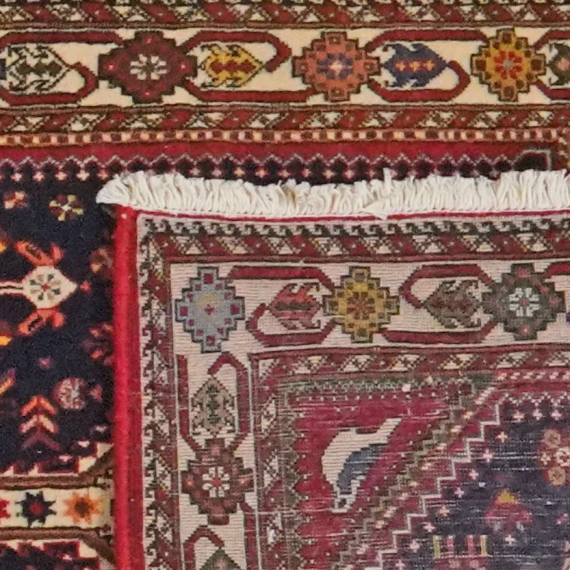 Nasrabad · Handgeknüpft – Blau, 395x81 cm