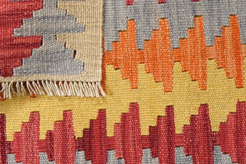 Kelim Gashgai · Handgewebt – Bunt, 90x62 cm