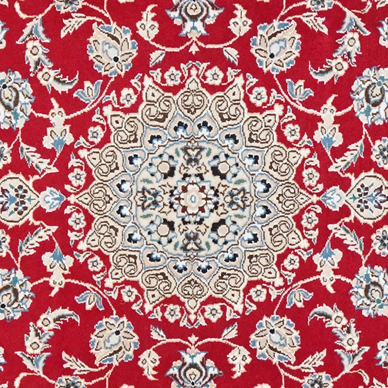 Nain 9La · Handgeknüpft – Rot, 137x91 cm