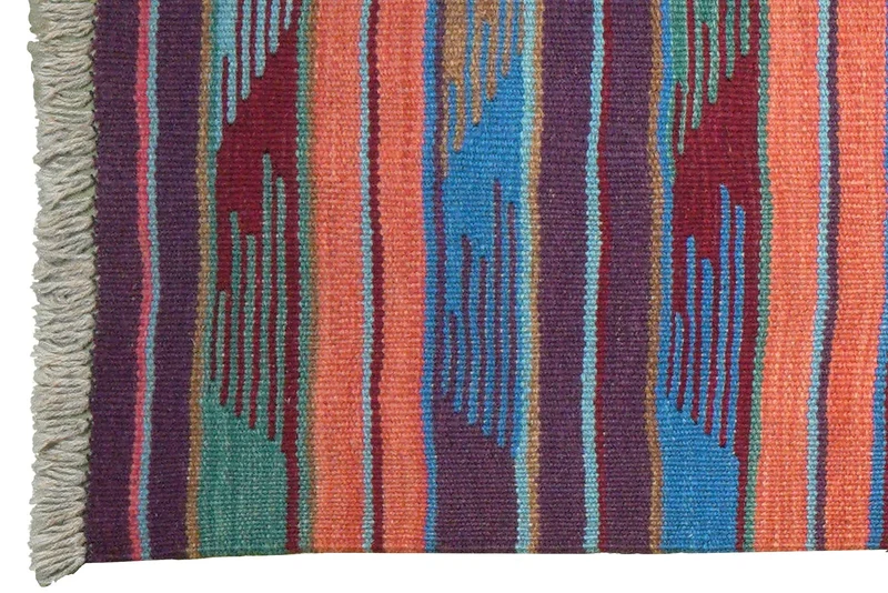 Kelim Gashgai · Handgewebt – Bunt, 190x64 cm