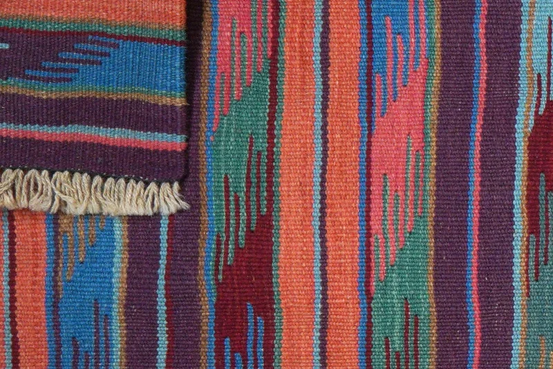Kelim Gashgai · Handgewebt – Bunt, 190x64 cm
