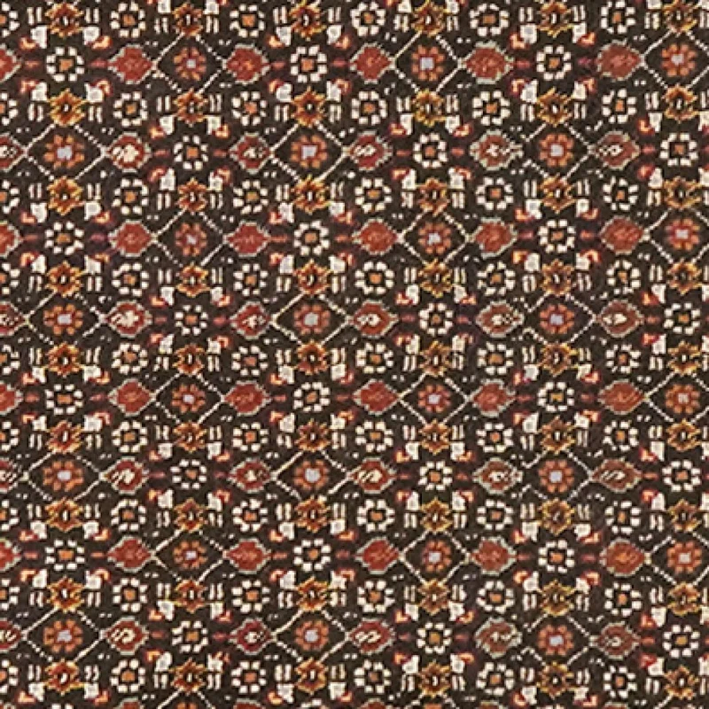 Tabriz 40 Raj · Handgeknüpft – Schwarz, 198x75 cm