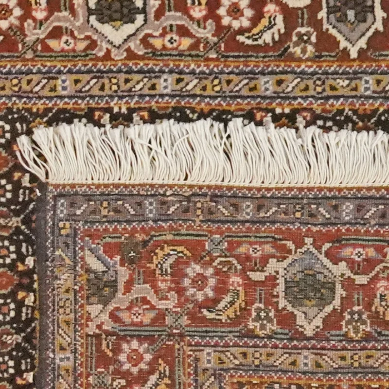 Tabriz 40 Raj · Handgeknüpft – Schwarz, 198x75 cm