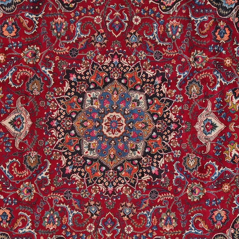 Mashad · Handgeknüpft – Rot, 332x258 cm
