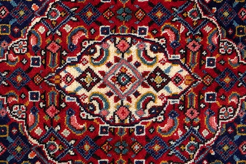 Sarough · Handgeknüpft – Blau, 78x70 cm