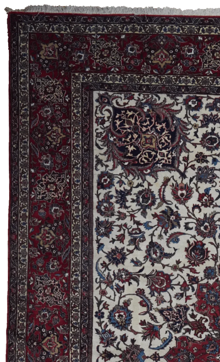 Isfahan · Handgeknüpft – Beige, 405x322 cm