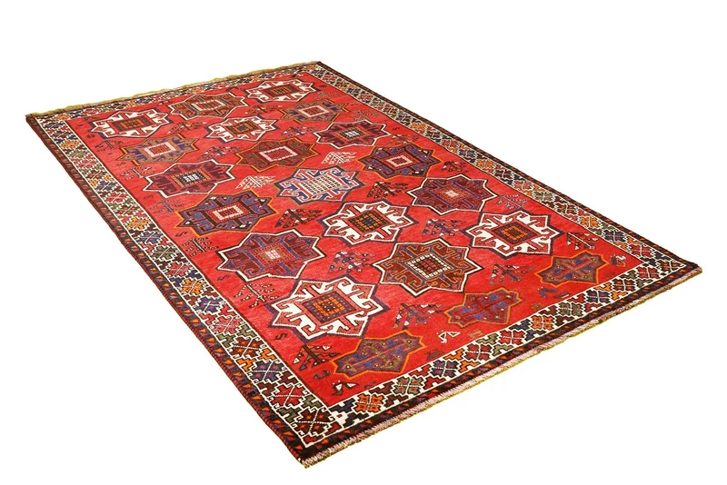 Gashgai · Handgeknüpft – Rot, 242x157 cm