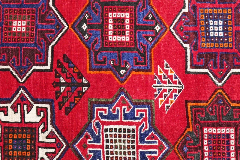 Gashgai · Handgeknüpft – Rot, 242x157 cm