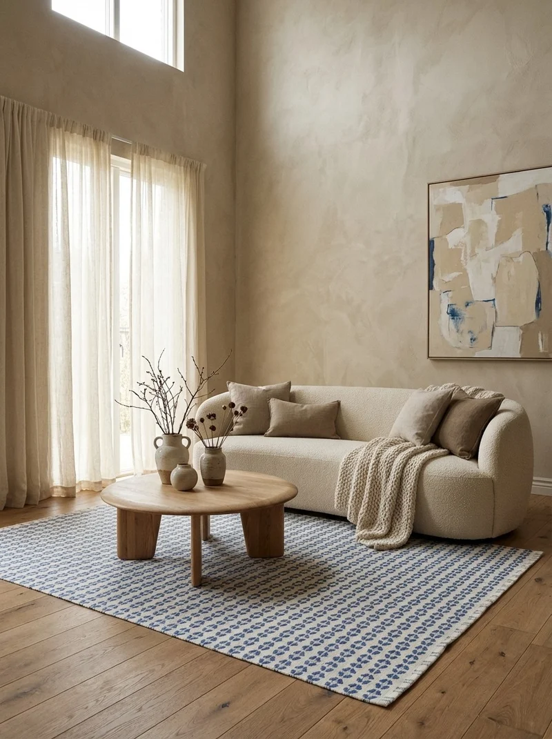 Dhurrie · Handgewebt – Beige, 160x230 cm