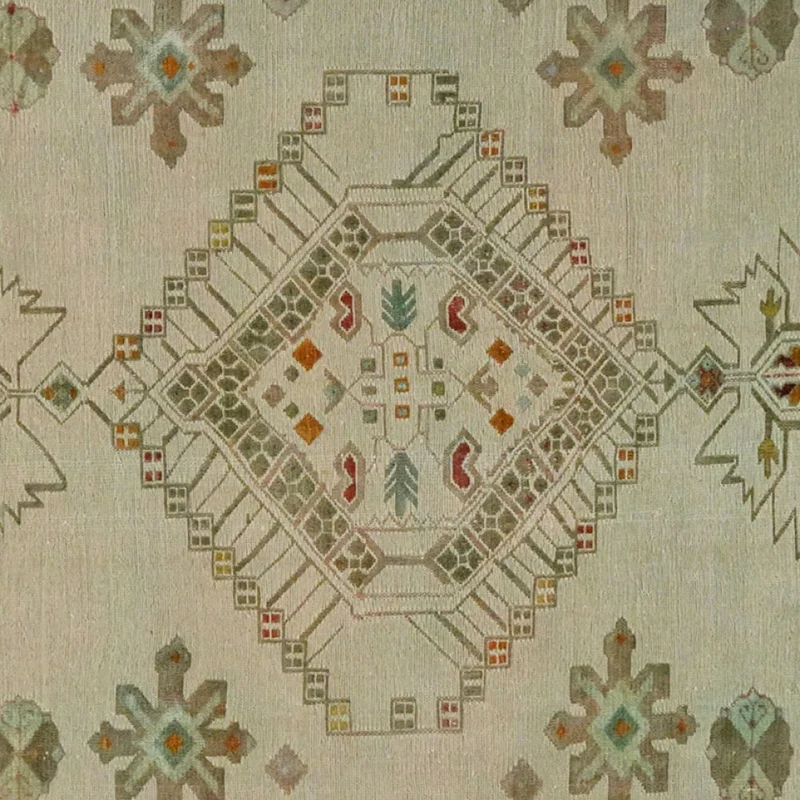 Kelim Belutch · Handgewebt – Grün, 299x231 cm