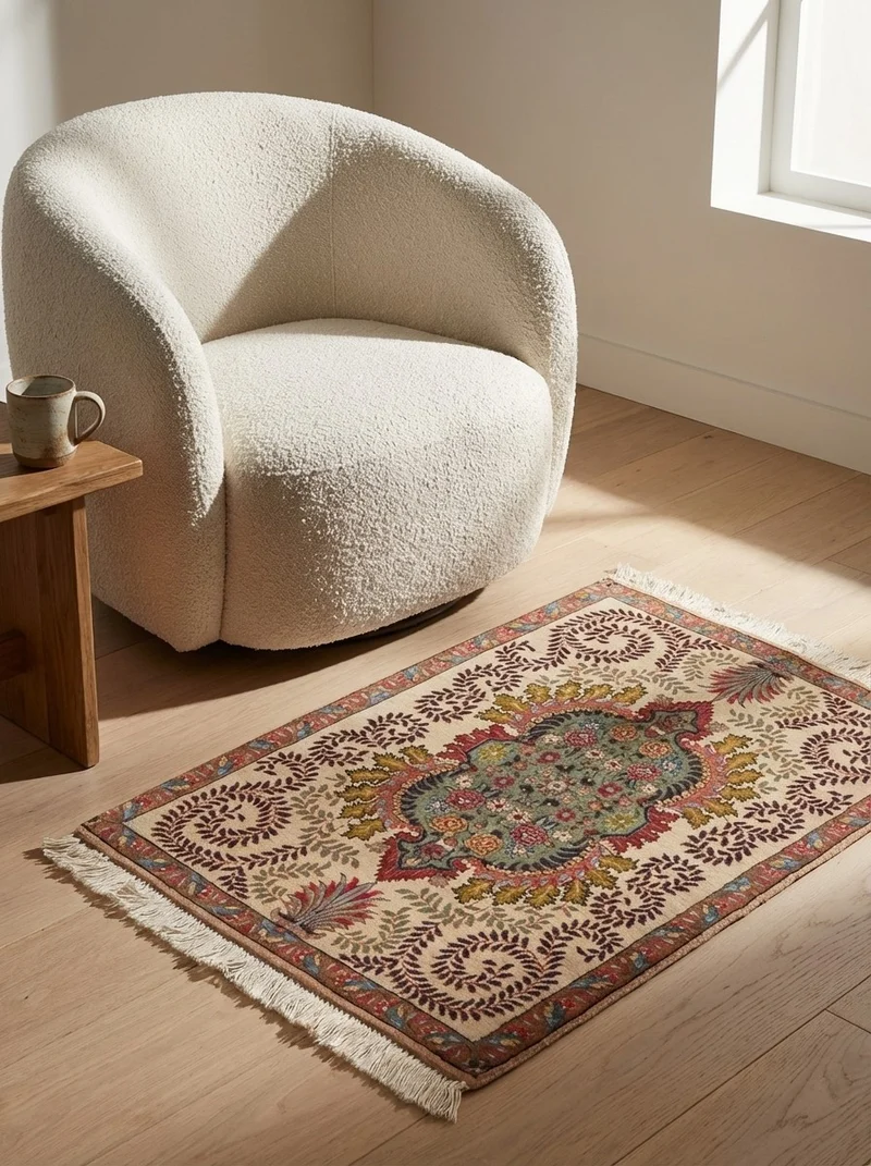 Tabriz Old · Handgeknüpft – Beige, 83x63 cm
