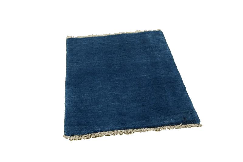 Gabbeh · Handgeknüpft – Blau, 89x63 cm