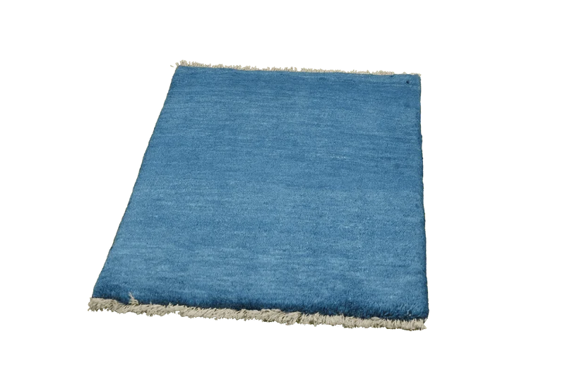 Gabbeh · Handgeknüpft – Blau, 89x63 cm