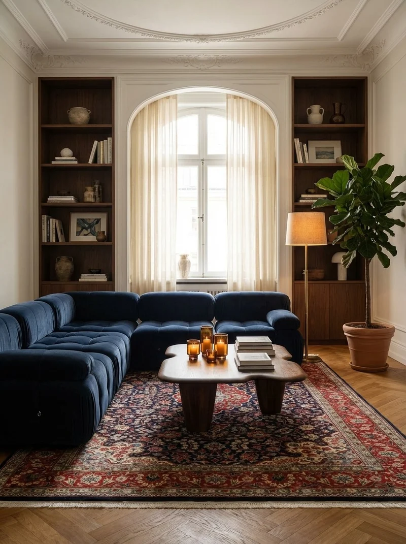 Sarough · Handgeknüpft – Blau, 245x149 cm
