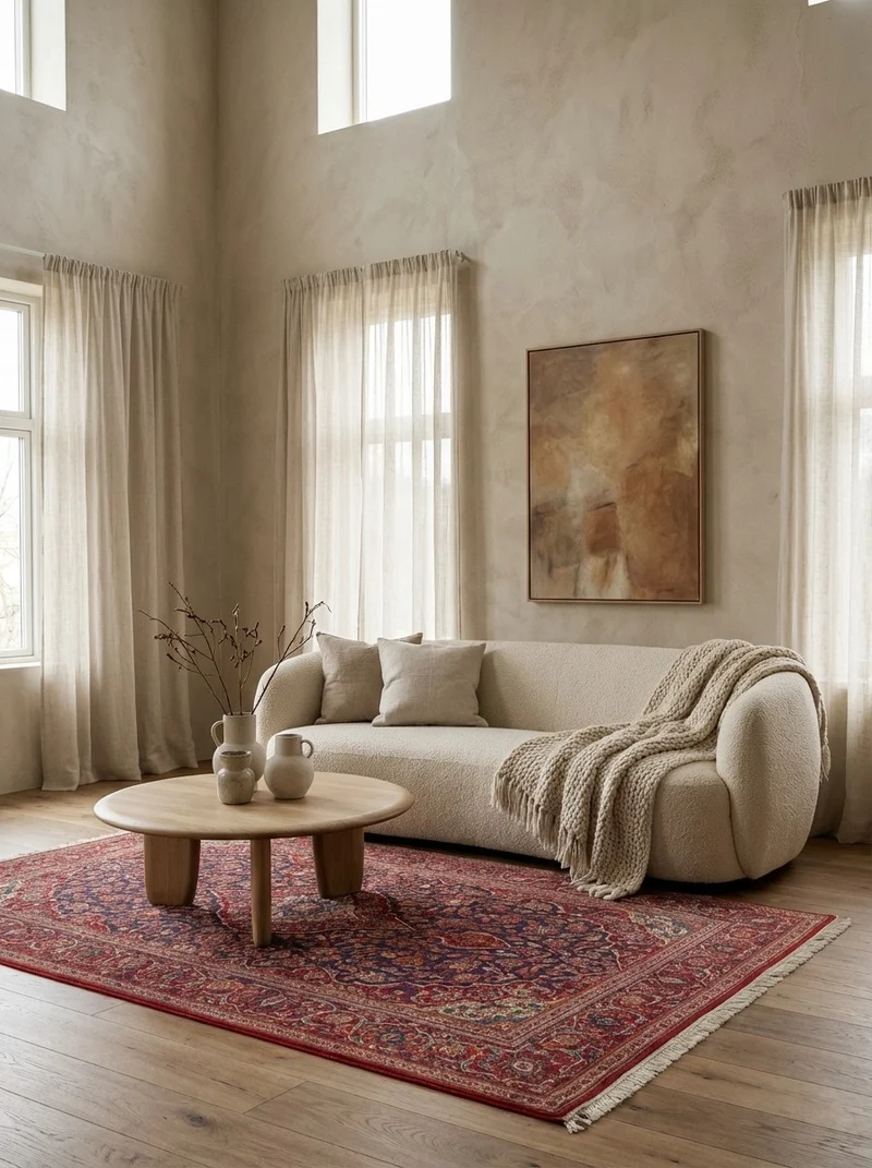 Kashan · Handgeknüpft – Blau, 212x137 cm