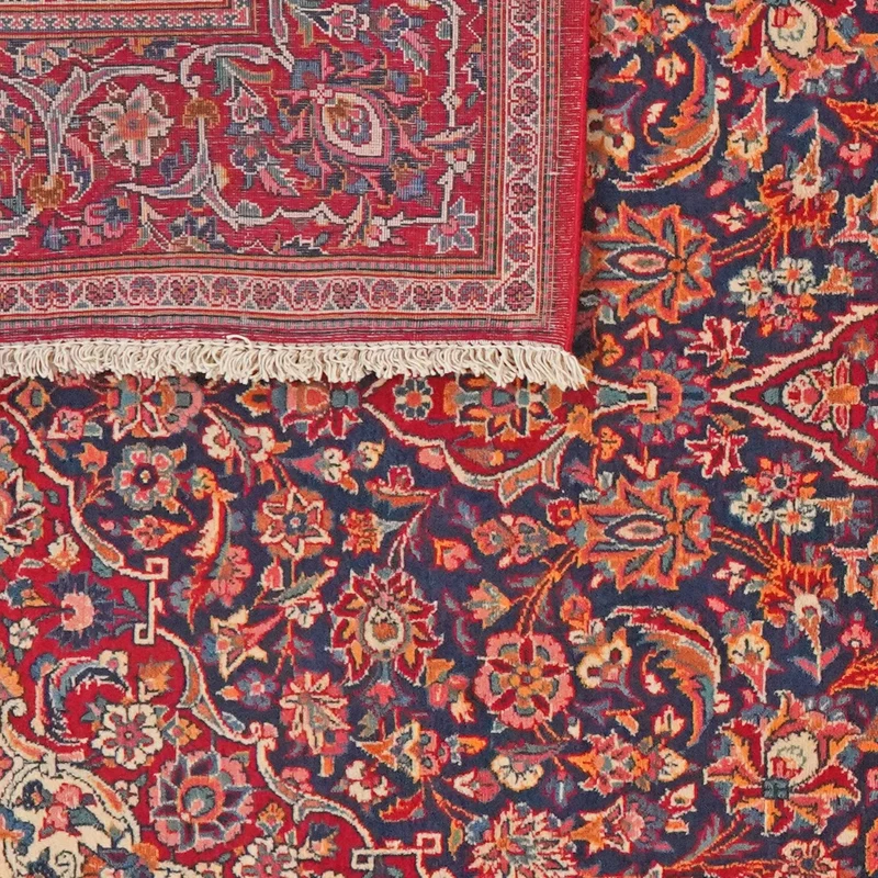 Kashan · Handgeknüpft – Blau, 212x137 cm