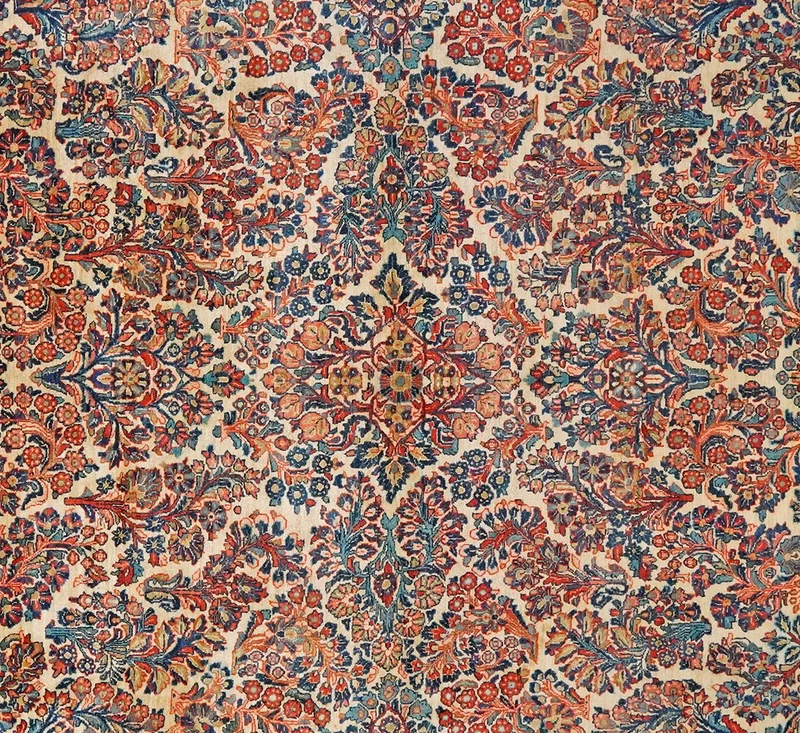 Sarough · Handgeknüpft – Beige, 345x265 cm