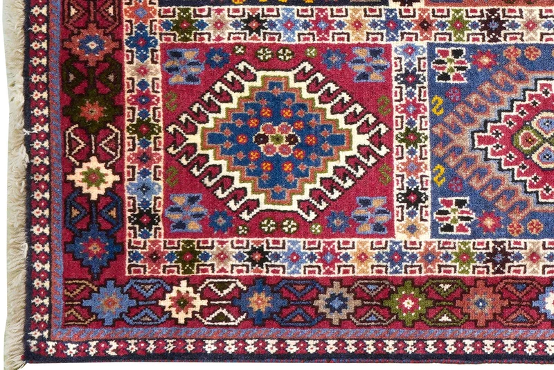 Yalameh · Handgeknüpft – Bunt, 126x82 cm