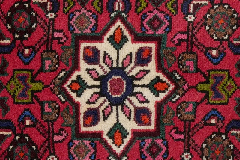 Hosseinabad · Handgeknüpft – Rot, 90x63 cm