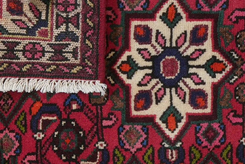 Hosseinabad · Handgeknüpft – Rot, 90x63 cm