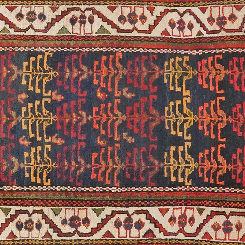 Azarbaidjan · Handgeknüpft – Blau, 500x128 cm