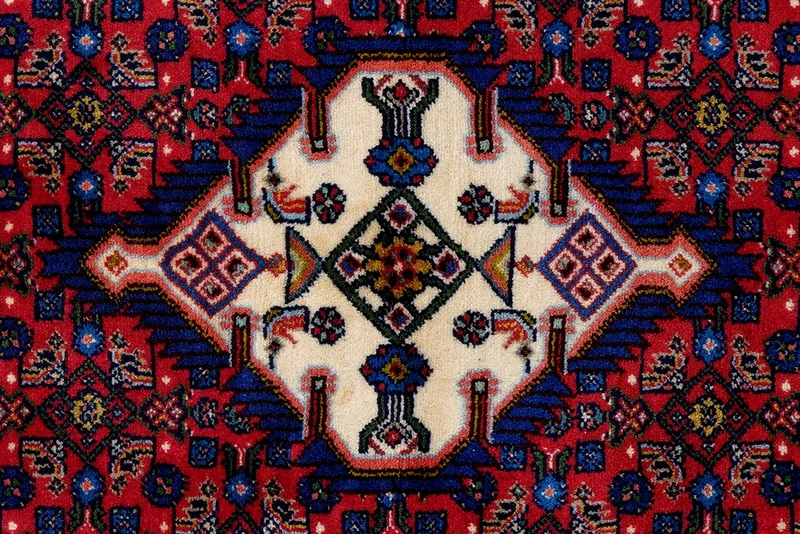 Assadabad · Handgeknüpft – Rot, 152x106 cm