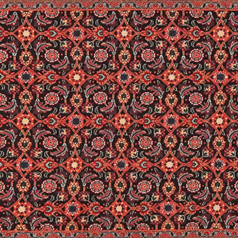 Tabriz 50 Raj · Handgeknüpft – Orange, 293x79 cm