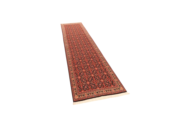 Tabriz 50 Raj · Handgeknüpft – Orange, 293x79 cm