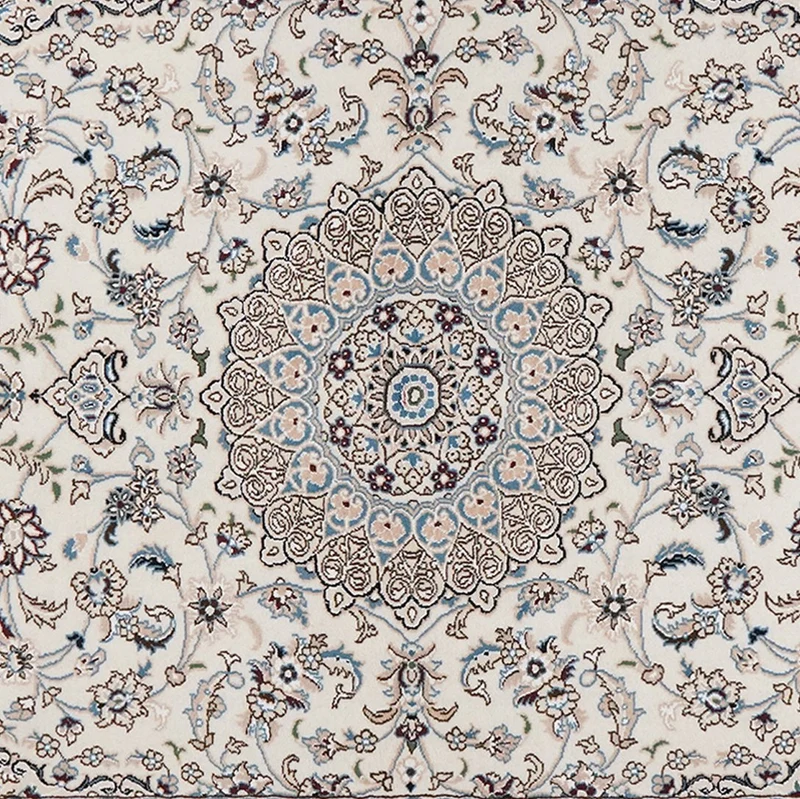 Nain 9La · Handgeknüpft – Beige, 241x155 cm